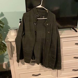 Thick cardigan sweater!